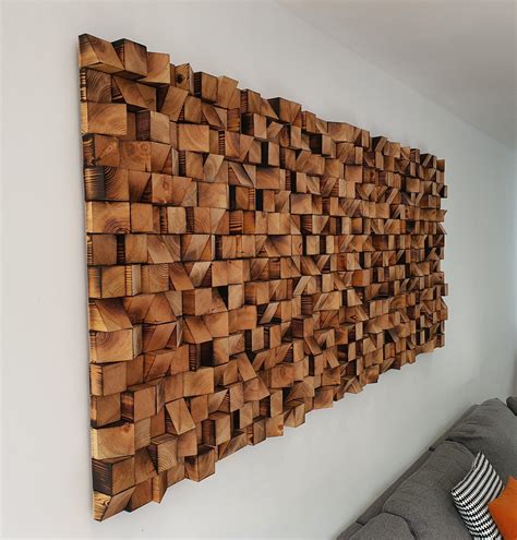 Wood Wall Art, Wood Wall Panel Art, Wood Wall Decor, Sound Diffuser ...