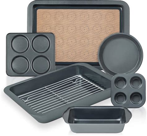 Amazon.com: EWFEN Bakeware Sets, Baking Pans Set, Nonstick Oven Pan for ...