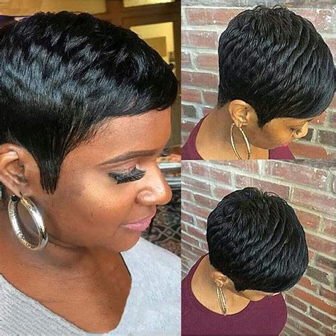 Amazon.com : DOcute Short Pixie Cut Wigs for Black Women Pixie Wigs for ...