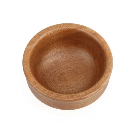 Wood Bowl Small Acacia Round Bowl For Condiments,Dip Sauce,Nuts,Candy ...