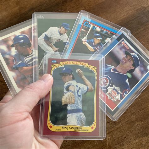 Ryne Sandberg Pack of 5 Vintage 80s-90s Baseball Cards (inv2) - SLAM ...