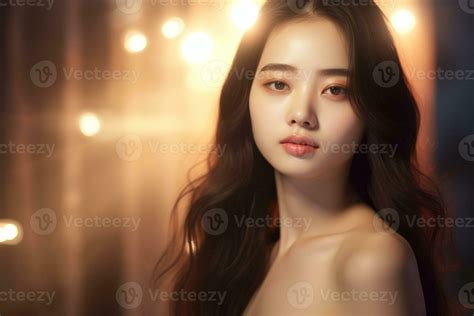 beautiful asian girl model close up face 33483289 Stock Photo at Vecteezy