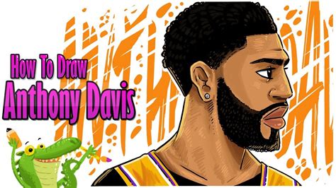 how to draw Anthony Davis - YouTube