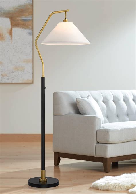 Possini Euro Design Otis Mid Century Modern 66" Tall Standing Floor ...