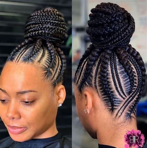 Ideal Black Female Cornrow Hairstyles Cute Formal With Bangs Hairstyle ...