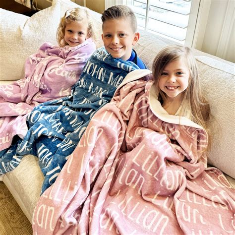 Personalized Kids Name Blanket: Soft Minky Fleece Gift - Etsy