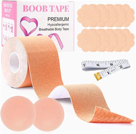 Amazon.com: Boob Tape, Boobytape for Breast Lift, Bob Tape for Large Breasts, Flexible Boobtape ...