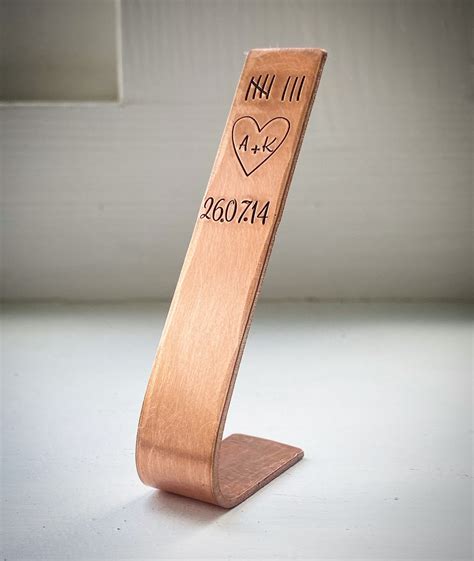 8th Traditional Wedding Anniversary Gift PERSONALISED Small Bronze ...