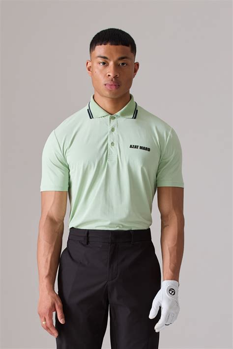 PASTEL GREEN GOLF POLO SHIRT - Azat Mard