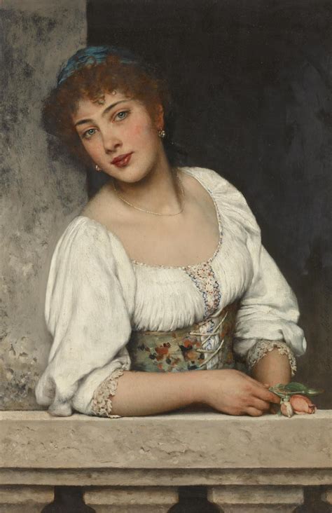 EUGEN VON BLAAS | Girl at the Window | 19th Century European Paintings ...