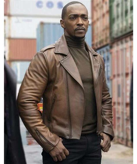 Sam Wilson Men Brown Leather jacket