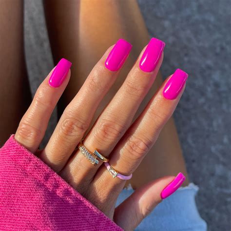 Hot Pink Nails