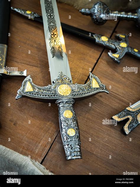 Sword hilt medieval hi-res stock photography and images - Alamy
