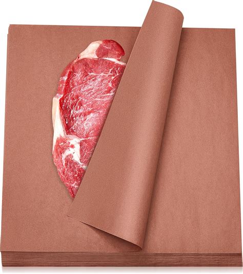 Seajan 100 Pieces 18 x 18 Inches Pink Butcher Paper Roll Peach Butcher ...