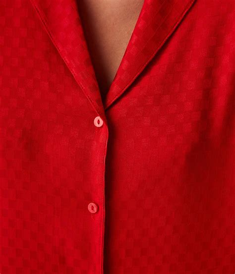 RED Red Gingham Satin PJ Set - Pyjamas PNGSUSKD22SKALMM | Penti Romania