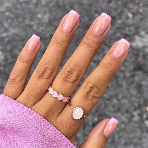 21 Cute & Trendy Pink French Tip Nails to Try in 2024 | Pink tip nails ...