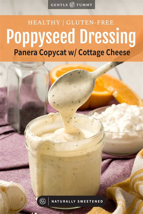 Panera Poppyseed Dressing with Cottage Cheese Homemade