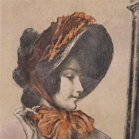 Armand Berton, Young Man with a Hat in Front of the Mirror, 1800s ...
