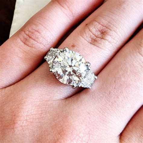 5 carat round diamond rings