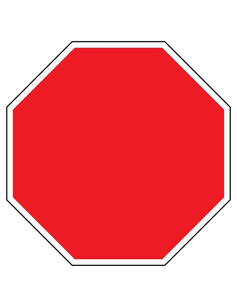 Free Printable Stop Sign Templates [Word, PDF] Blank Editable