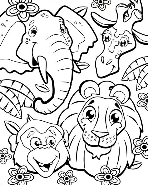 Jungle Animals coloring pages - Printable coloring pages