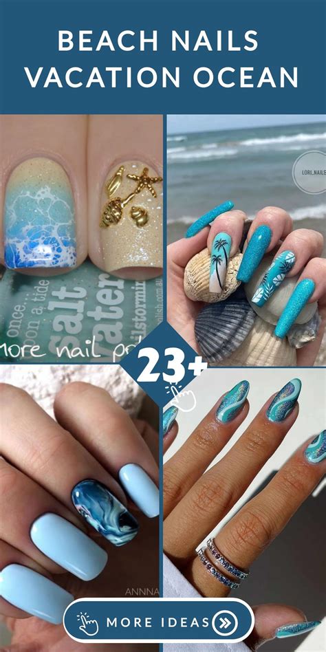 23+ Beach Nails Vacation Ocean in 2024 | Beach nails, Nail colors ...