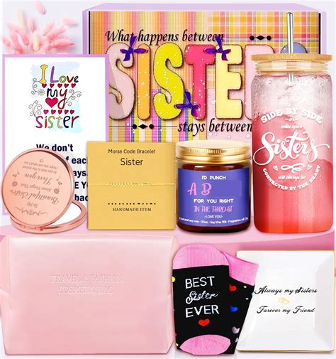 Amazon.com: Sisters Gifts From Sister, Sister Birthday Gifts Big Sister ...