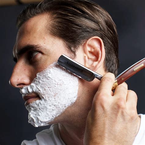 Straight Razor Shave Before And After