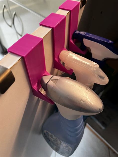 Cabinet Door Spray Bottle Holder by Niiskar - MakerWorld