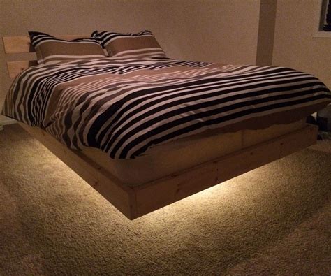 How To Build A Floating Bed Frame Full at Ryan Henderson blog