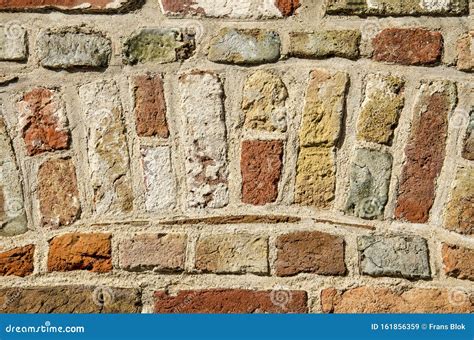 Brick Wall with Soldier Course Stock Image - Image of soldier, brick ...