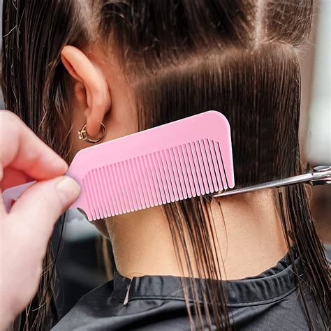 Barberology 6-Pack 9 Inch Flat Top Clipper Combs - Heat Resistant Pink ...