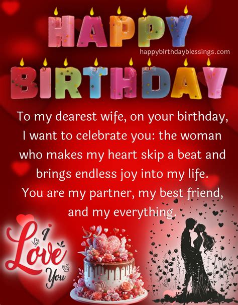 Romantic and Heart touching Birthday wishes for Wife