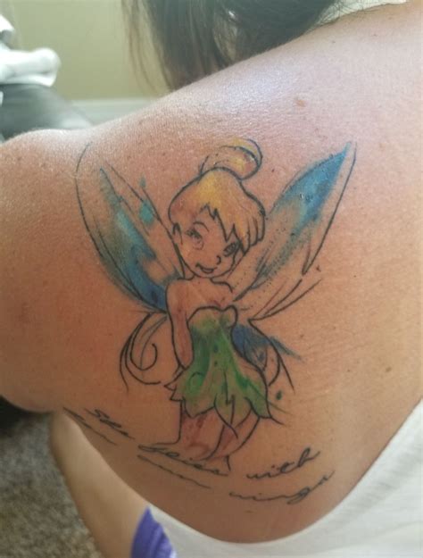 Tinkerbell watercolor tattoo | Dövme