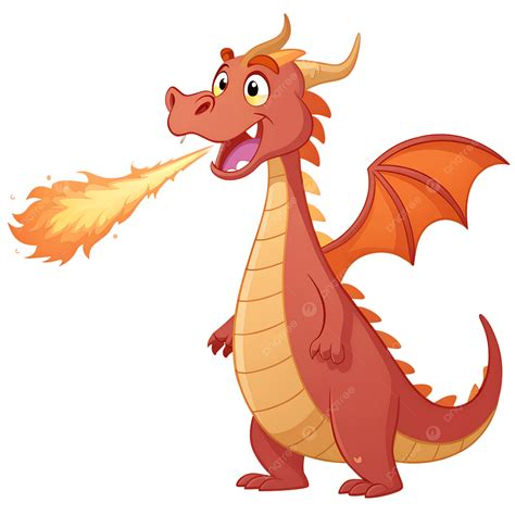 Cartoon Dragon Breathing Fire, Dragon, Cartoon, Fire PNG Transparent ...