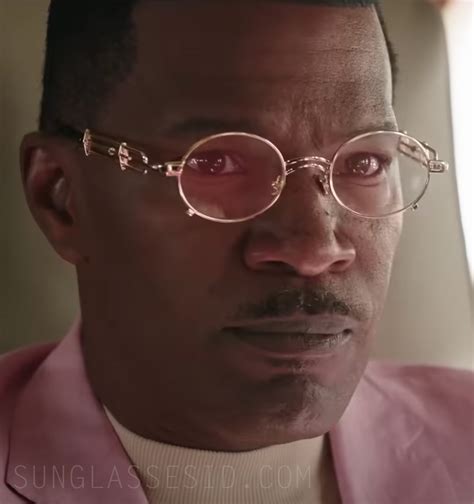 Dana Oval Gold Eyeglasses - Jamie Foxx - The Burial | Sunglasses ID