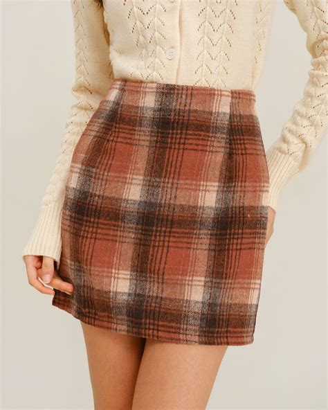Women's Plaid Skirt - Pencil, Midi, Mini & Maxi Plaid Skirts | RIHOAS