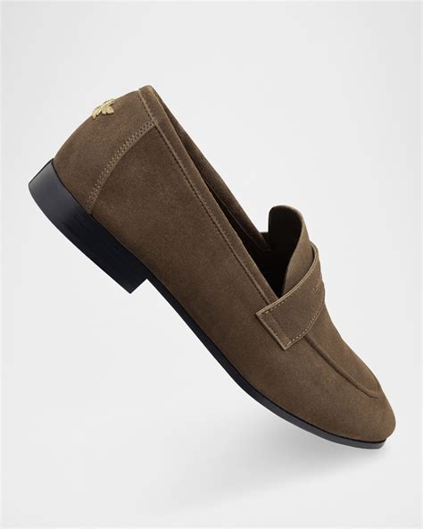 Suede Penny Loafers | Neiman Marcus