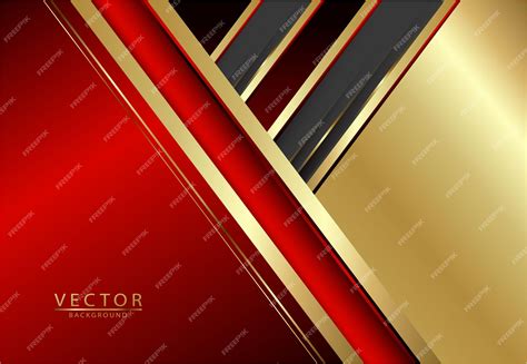 Premium Vector | Black and red backgrounds with golden frames