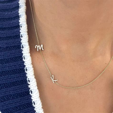 Custom Diamond Initial Necklace - RW Fine Jewelry