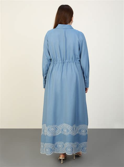 Blue - Plus Size Dress