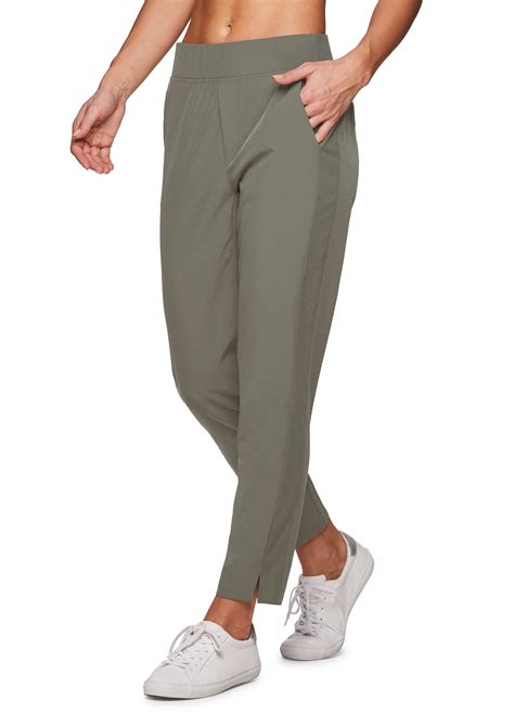RBX Active Women's Ribbed Side Woven Ankle Pant With Pockets - Walmart.com