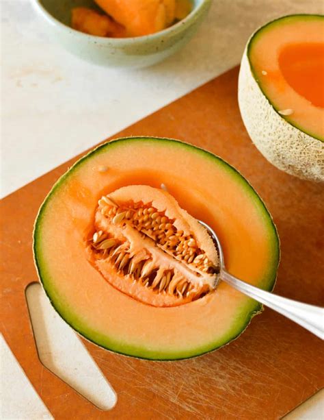 How to Freeze Cantaloupe - caramel and cashews