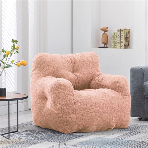 Bean Bag Chair with Filler, Bean Bag Sofa with Tufted Soft Stuffed ...
