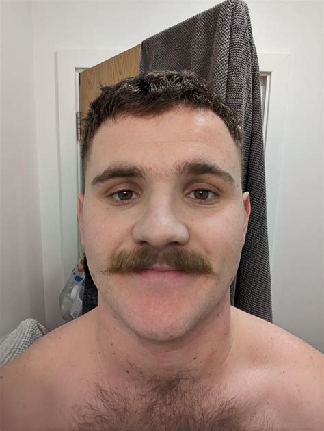 Terrible picture, but it’s been too long since the stache has seen the ...