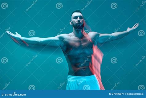 Muscular Naked Dancer Posing Stock Image | CartoonDealer.com #51136297