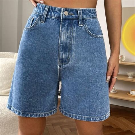 Bermuda Denim Jean Shorts Medium Wash XS Size 2 | High waisted shorts ...