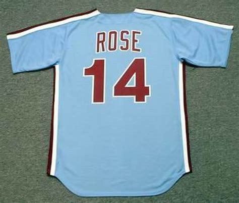 PETE ROSE | Philadelphia Phillies 1980 Away Majestic Throwback Baseball ...