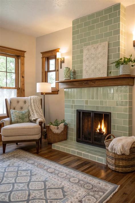 17+ Stunning Floor to Ceiling Tile Fireplace Ideas - Oh Loft