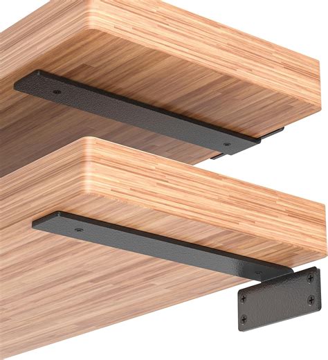 Amazon.com: [6 Pack] FMhotu 10 Inch Floating L Shelf Bracket for Wall ...